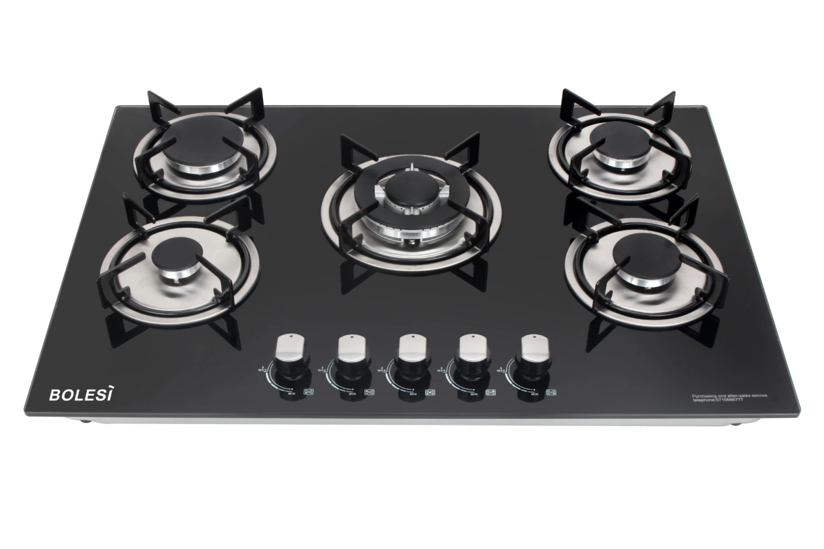 BUILT-IN 5GAS GLASS COOKER HOB - Image 1