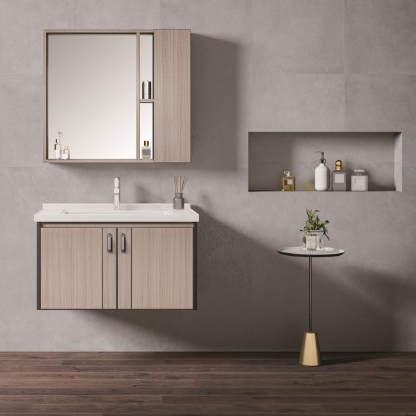 Bathroom Cabinet With Mirror K-9110- wall-mounted Vanity Unit for Modern Bathrooms