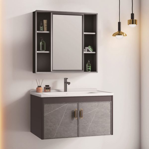 Bathroom Cabinet With Mirror K-9315- wall-mounted Vanity Unit for Modern Bathrooms