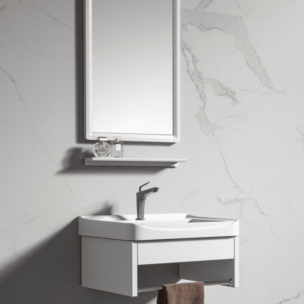 Bathroom Cabinet With Mirror k-9908- wall-mounted Vanity Unit for Modern Bathrooms