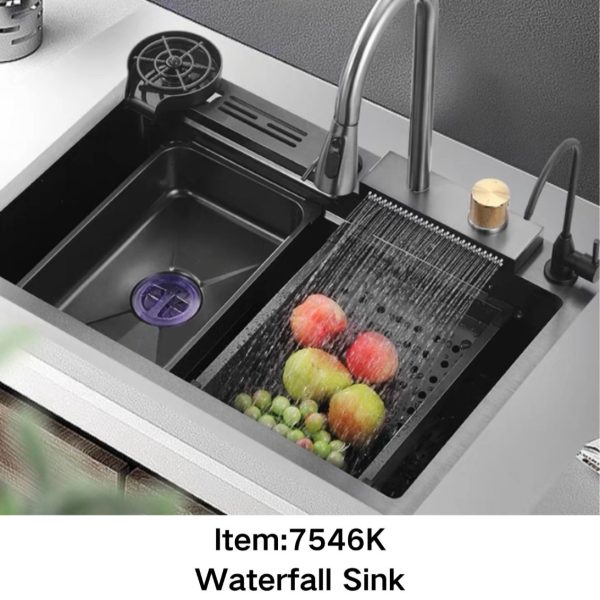 Waterfall Sink Black 7546K