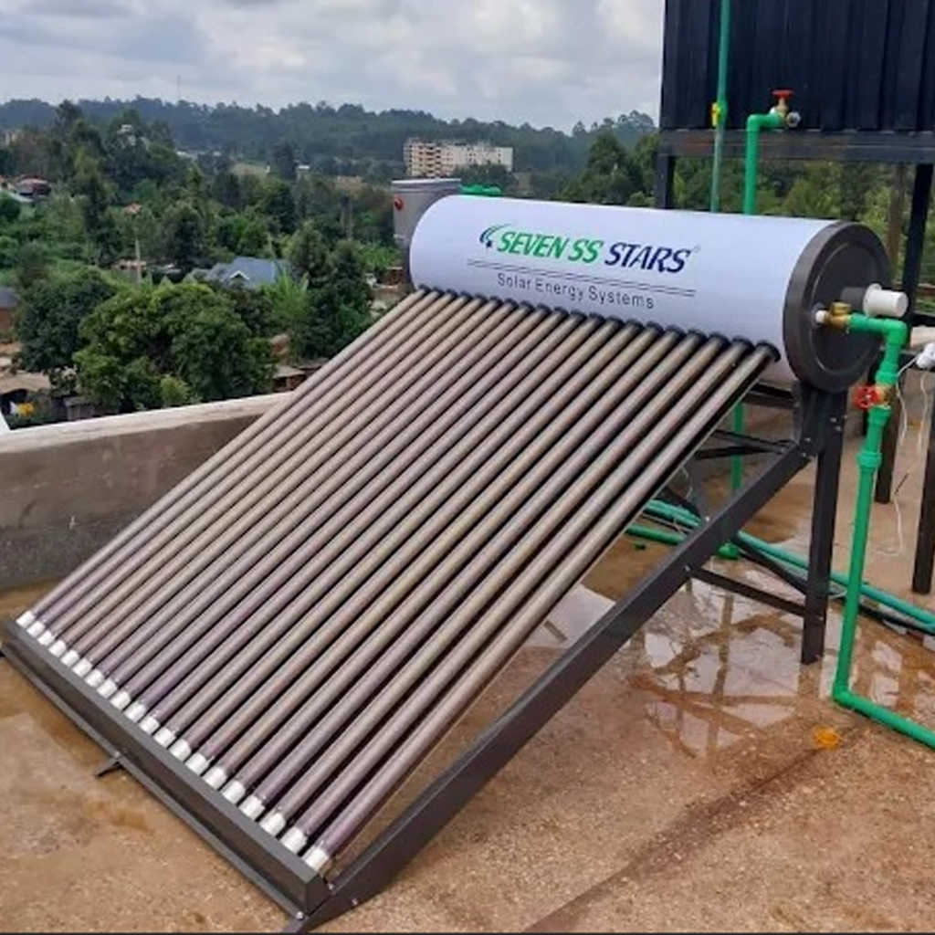 200L Seven Stars Non-Pressurized Solar Water Heater- White